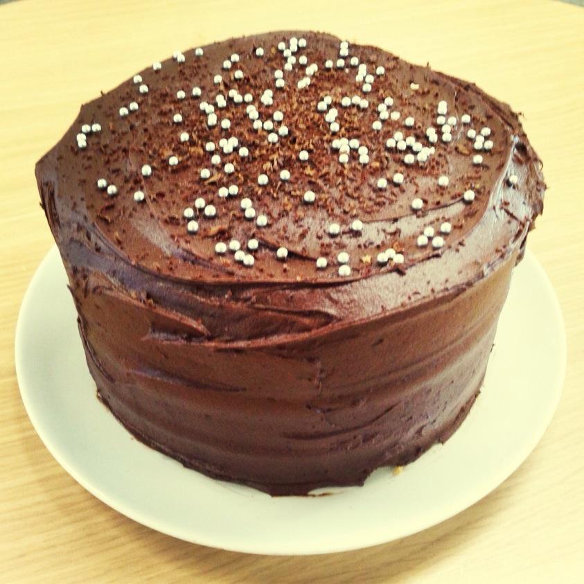 Triple Layer Chocolate Cake