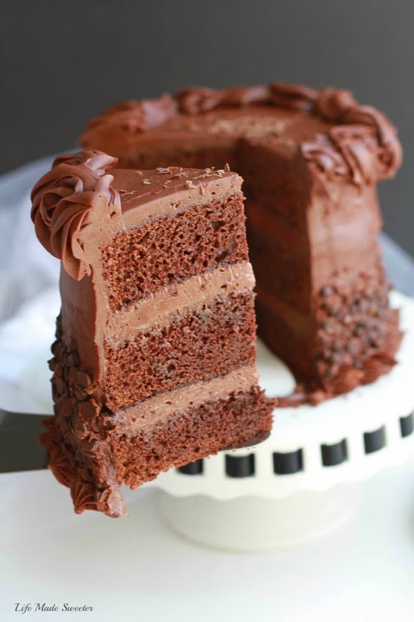 Triple Layer Chocolate Cake