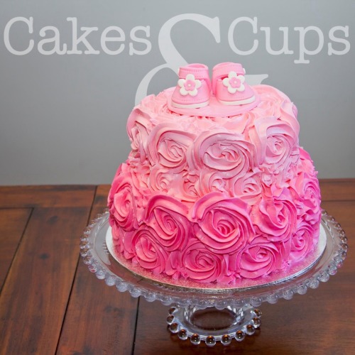 Two Tier Baby Shower Cakes for Girls