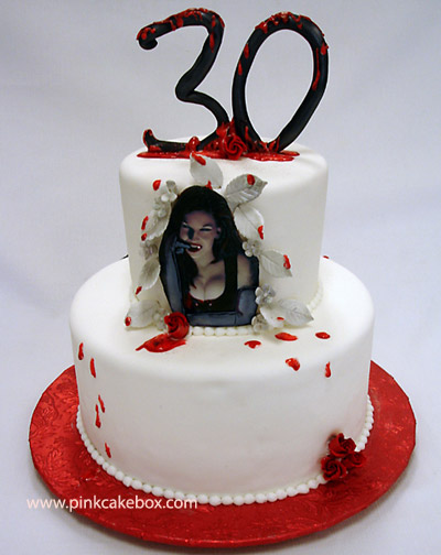 Vampire Themed Birthday Cake