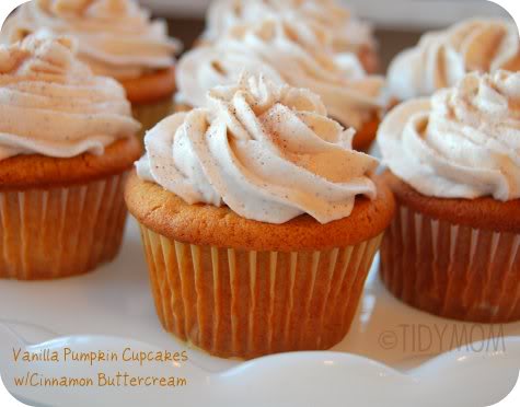 Vanilla Pumpkin Cupcakes Vanilla Pumpkin Cupcakes