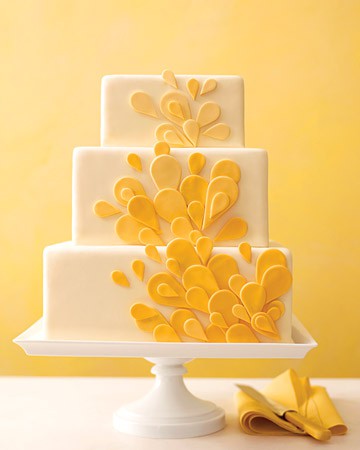 Yellow Wedding Cake