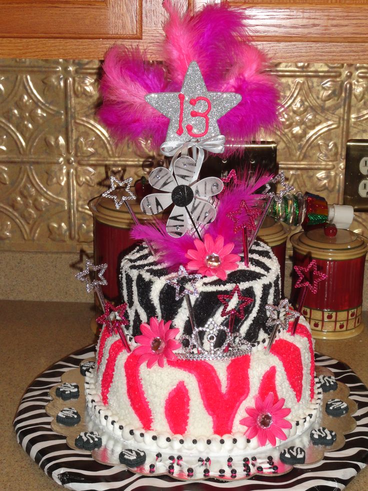 13th Girl Birthday Cake