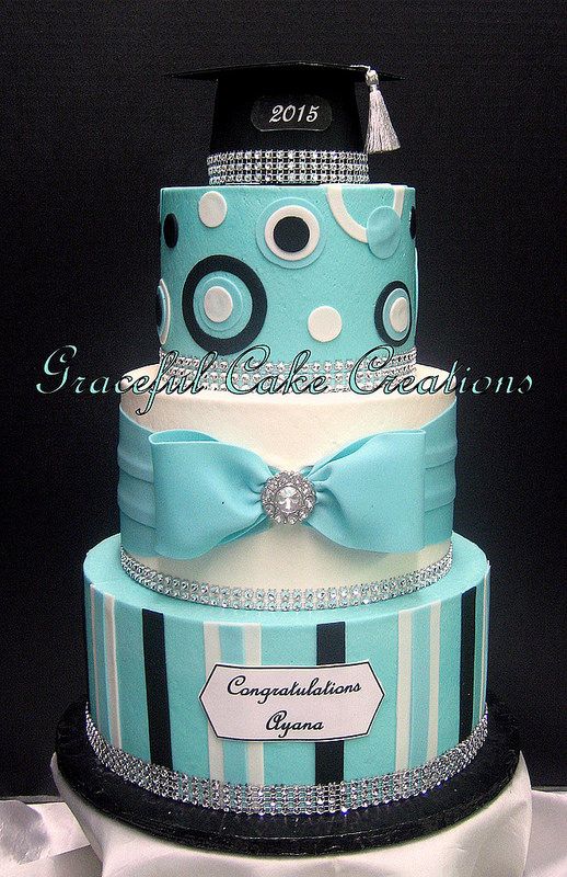 2017 Blue and Black Graduation Cake 2017 Blue and Black Graduation Cake