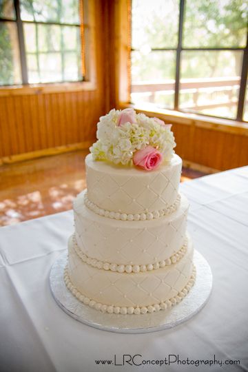 3 Tier Buttercream Wedding Cake