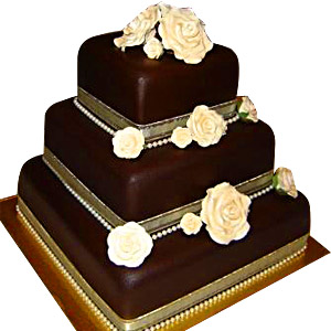 3 Tier Chocolate Birthday Cake