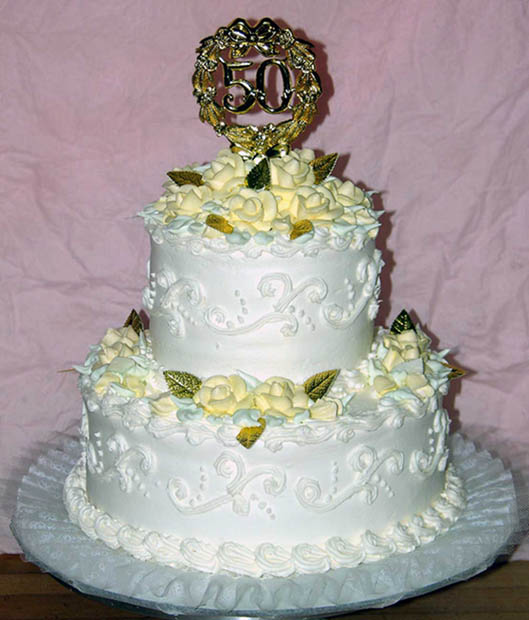 50th Wedding Anniversary Cake 50th Wedding Anniversary Cake