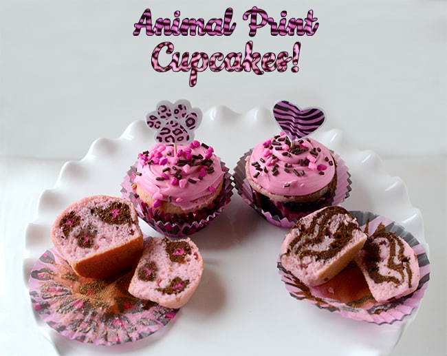 Animal Print Cake and Cupcakes Animal Print Cake and Cupcakes