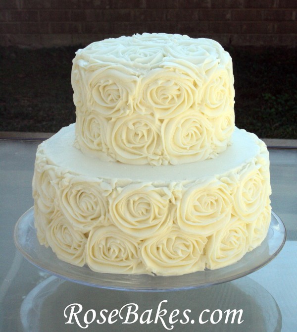 Anniversary Buttercream Roses Cake