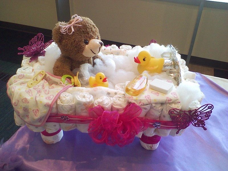 Baby Bathtub Diaper Cake Baby Bathtub Diaper Cake