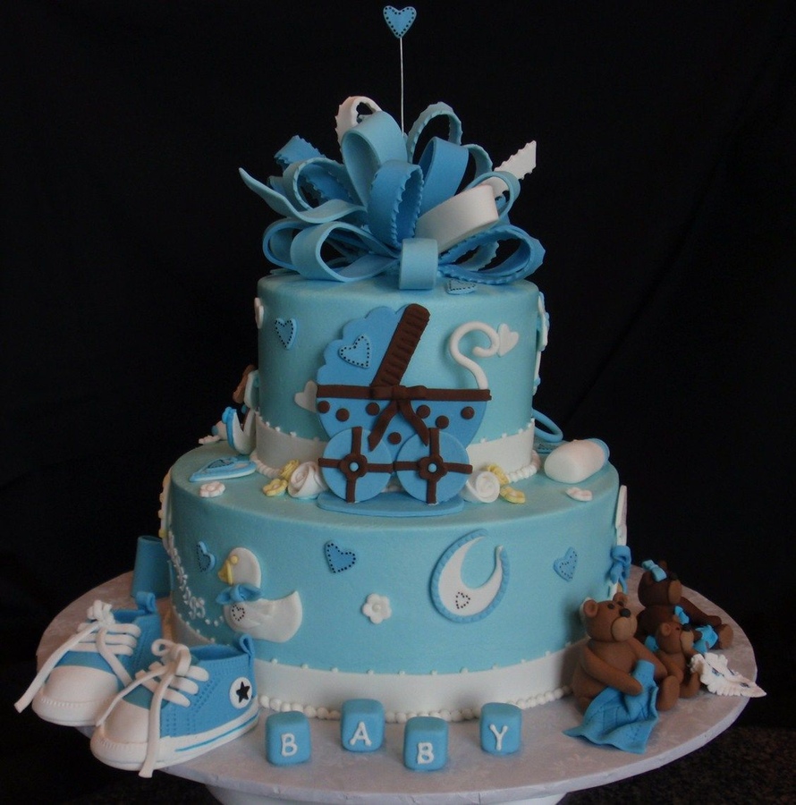 Baby Boy Shower Cake Decorations Baby Boy Shower Cake Decorations