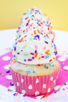 Birthday Cake with Cupcakes