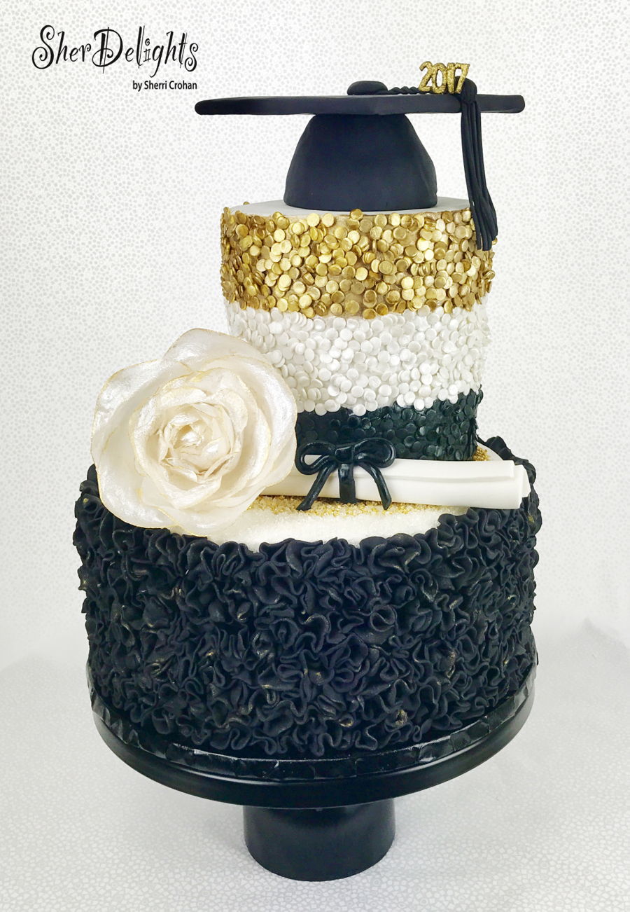 Bling Graduation Cake