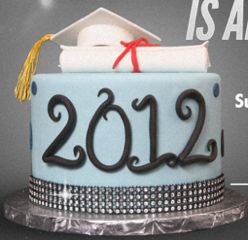 Bling Graduation Cake