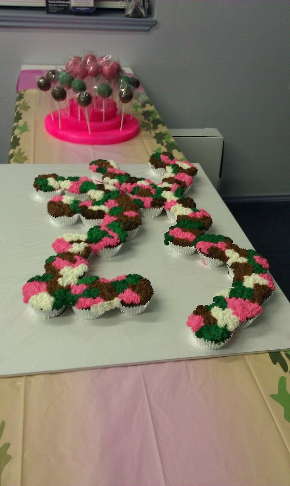 Browning Symbol Made Out of Cupcakes
