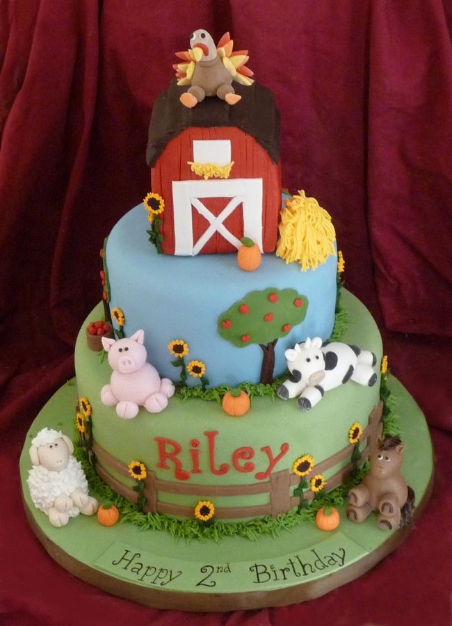 Cake Fondant Farm Animals