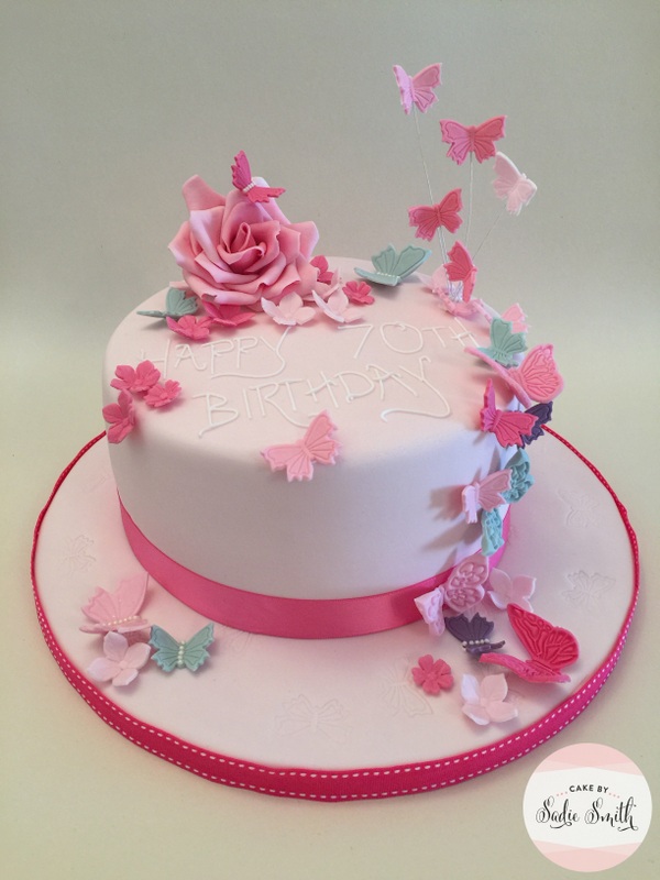 Cake with Butterflies