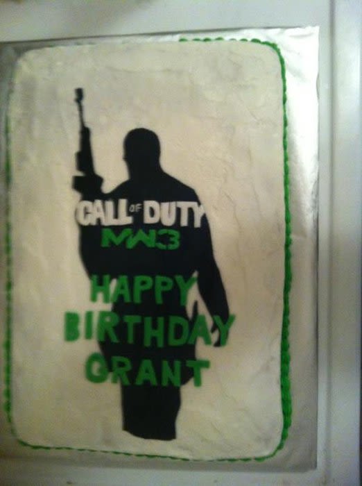 Call of Duty MW3 Cake
