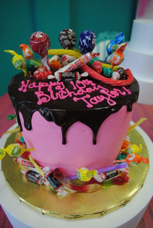 Candy Birthday Cakes