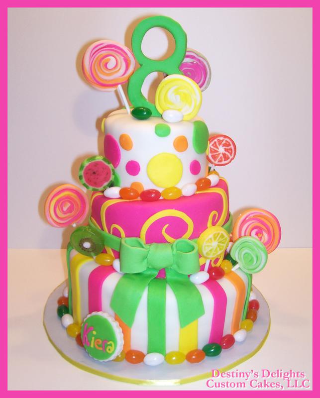 Candy Birthday Cakes