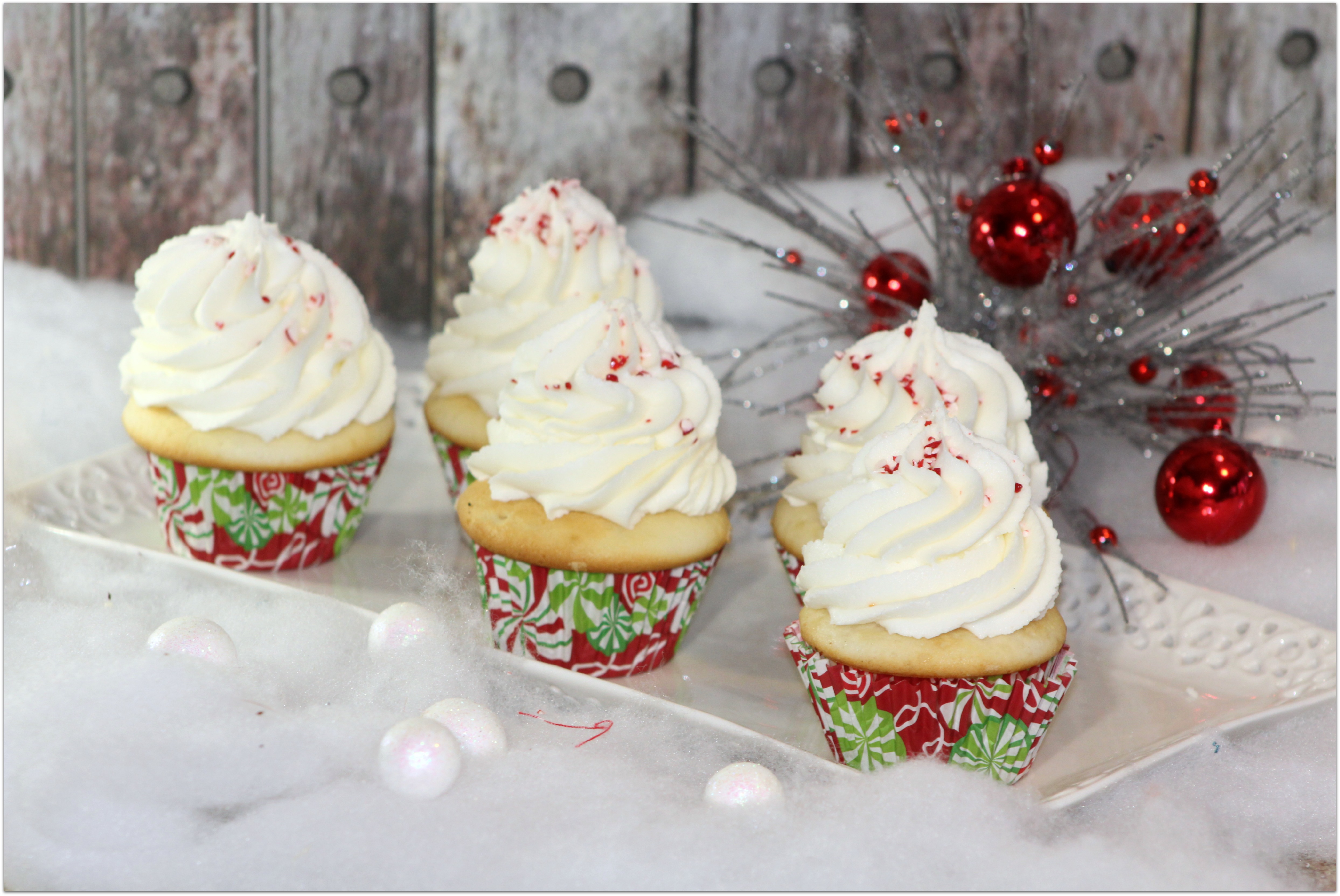 Candy Cane Cupcakes