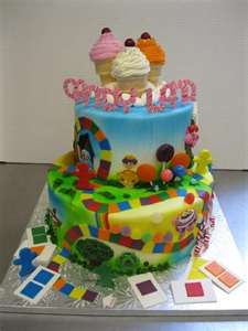 Candyland Board Game Cake