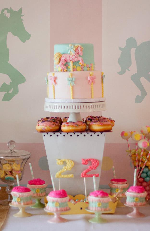 Carousel Theme Birthday Cake