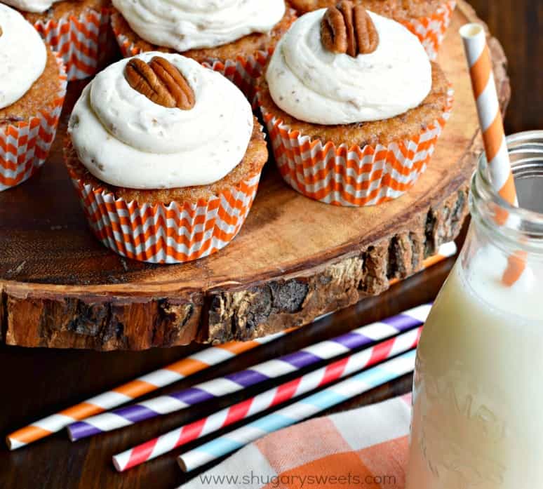 Carrot Cake Cupcakes From Scratch