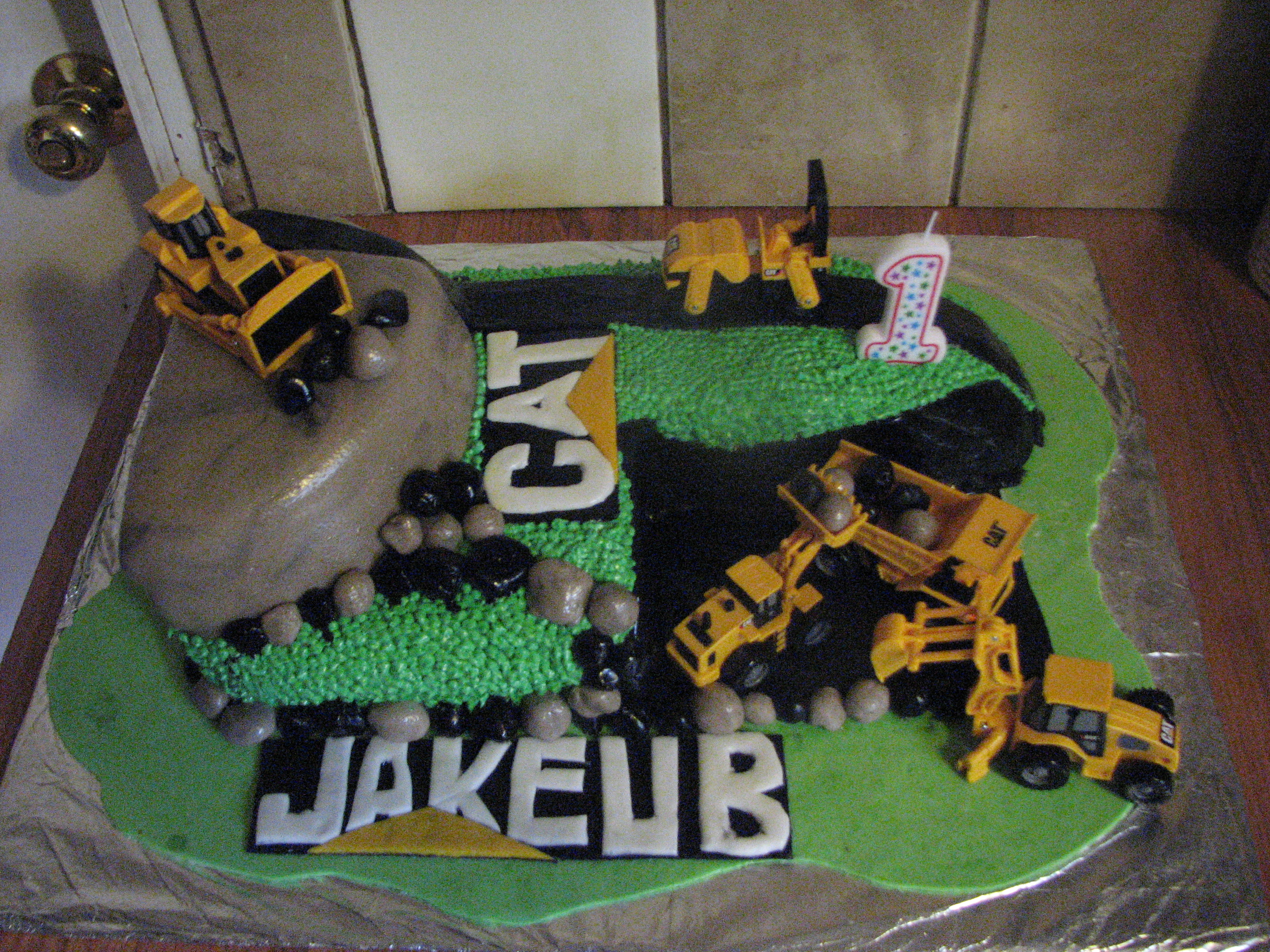 Cat Dozer Birthday Cake