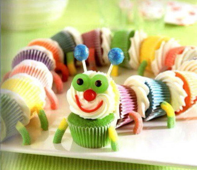 Caterpillar Cupcake Birthday Cake