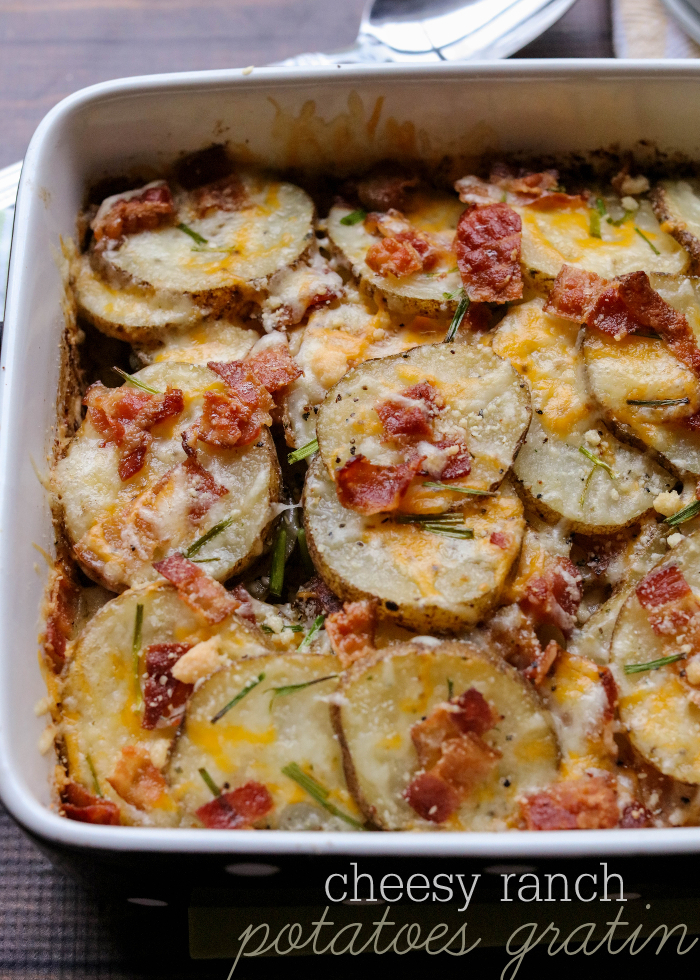 Cheesy Ranch Potatoes Gratin