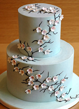 Cherry Blossom Wedding Cake