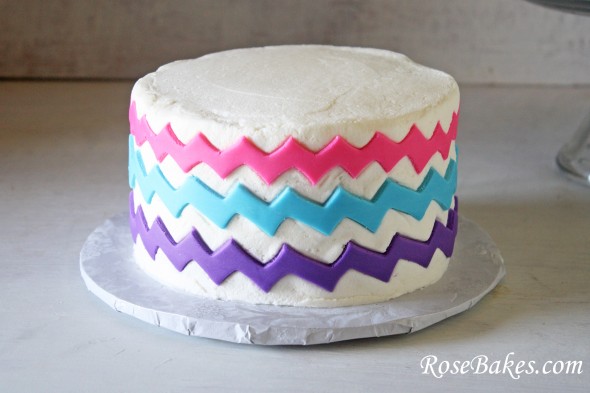 Chevron Birthday Cake