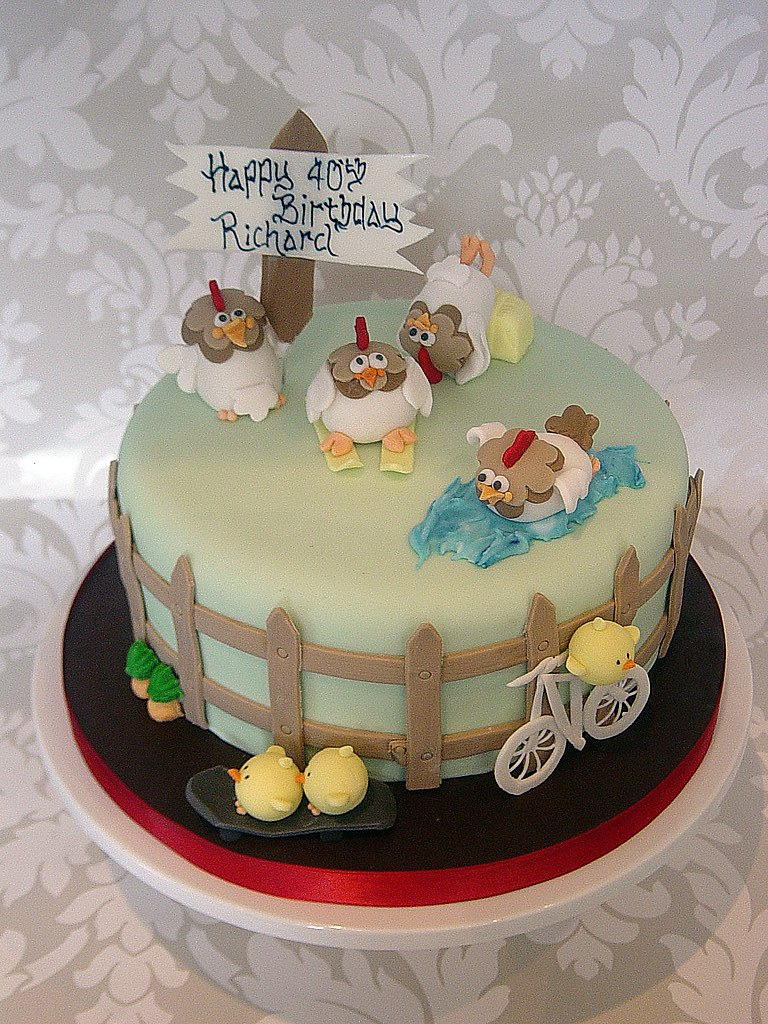 Chicken Birthday Cake