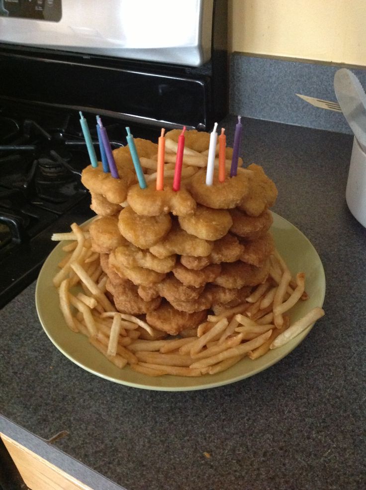 Chicken Nugget Birthday Cake