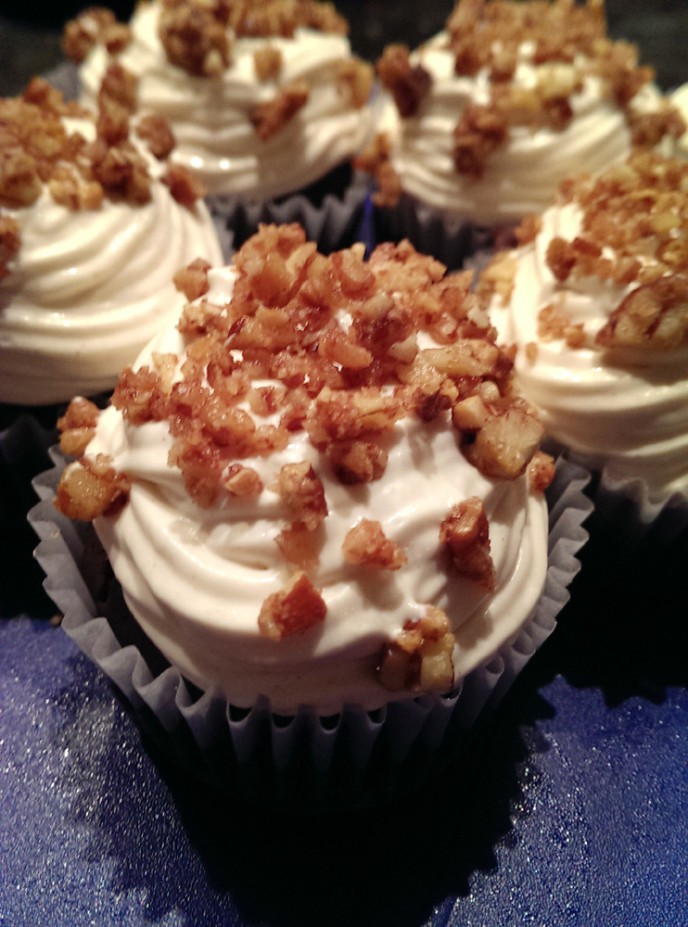 Chocolate Bourbon Pecan Pie Cupcakes