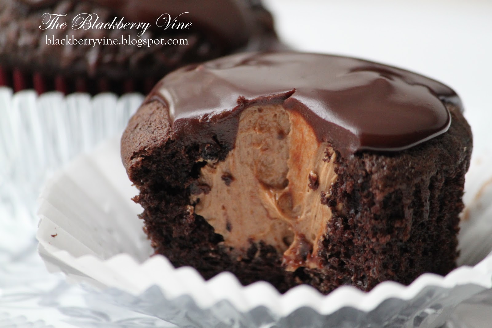 Chocolate Coffee Cupcakes with Cream Filling