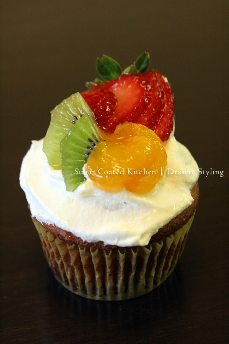 Chocolate Cupcakes with Fruit