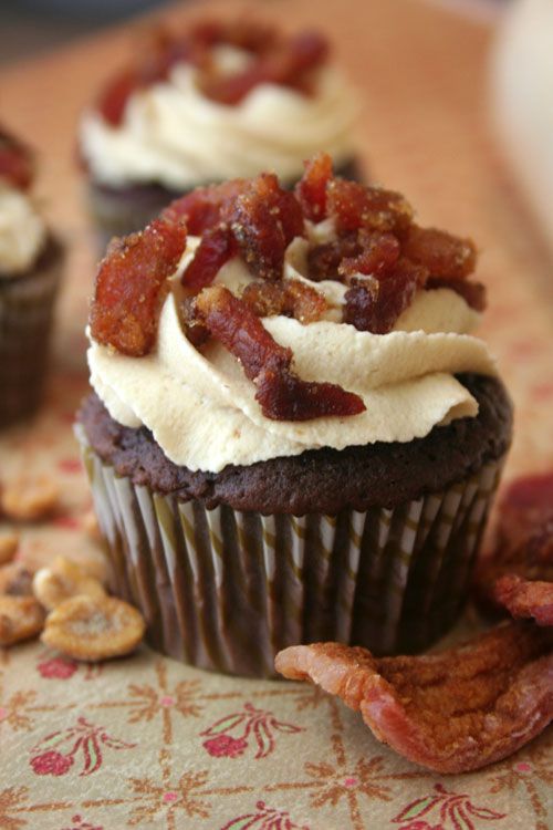 Chocolate Maple Bacon Cupcake Recipe