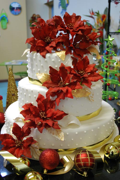 Christmas Wedding Cake