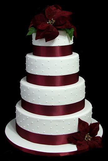 Christmas Wedding Cake