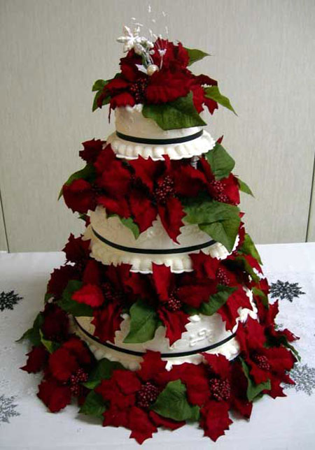 Christmas Wedding Cakes Ideas