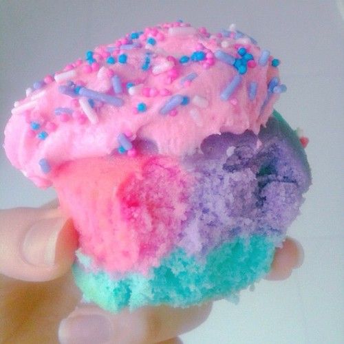 Cotton Candy Cupcakes