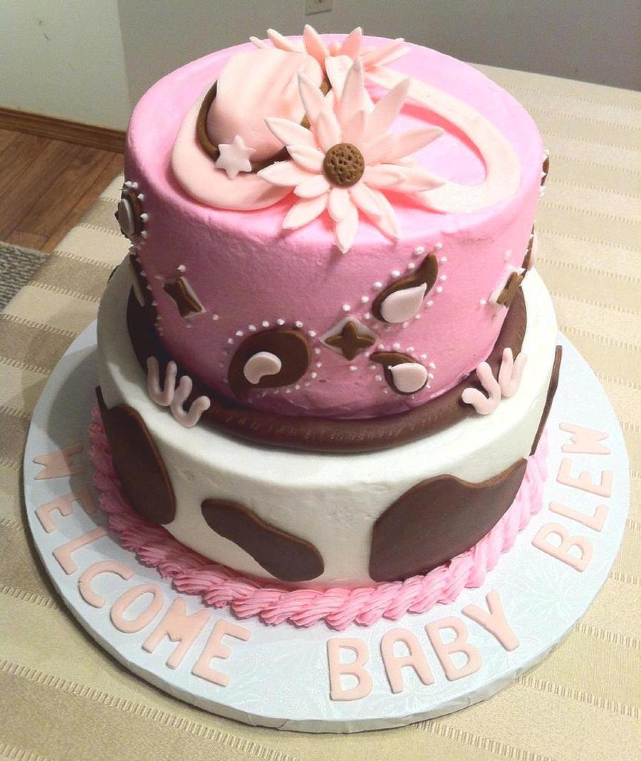 Cowgirl Baby Shower Cake Cowgirl Baby Shower Cake