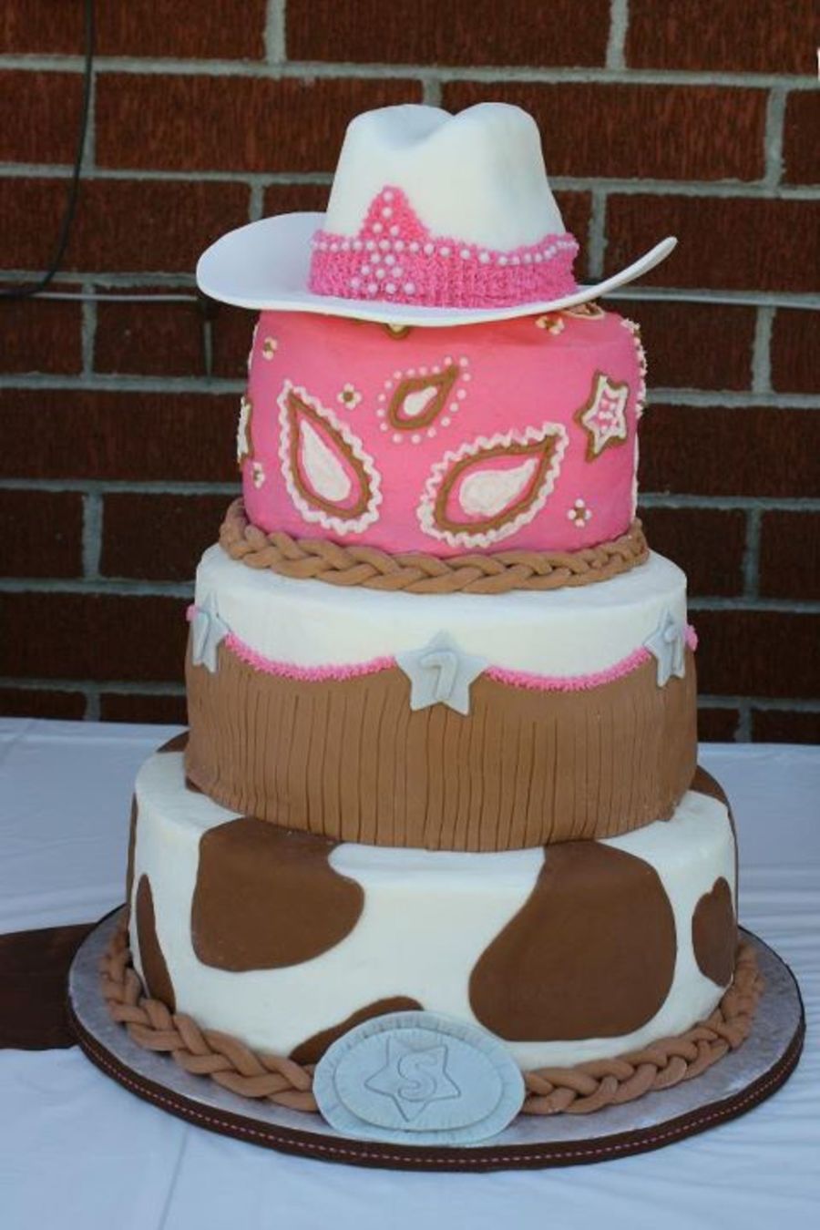 Cowgirl Birthday Cake