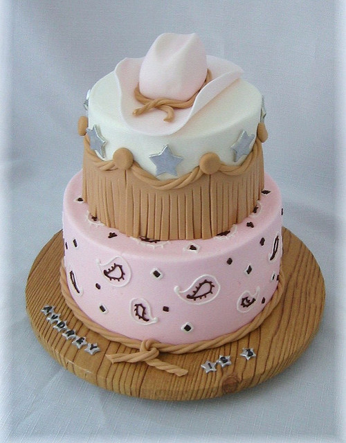 Cowgirl Birthday Cake