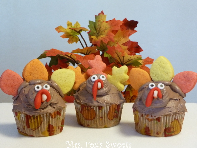 Cupcakes Thanksgiving Turkey Treats