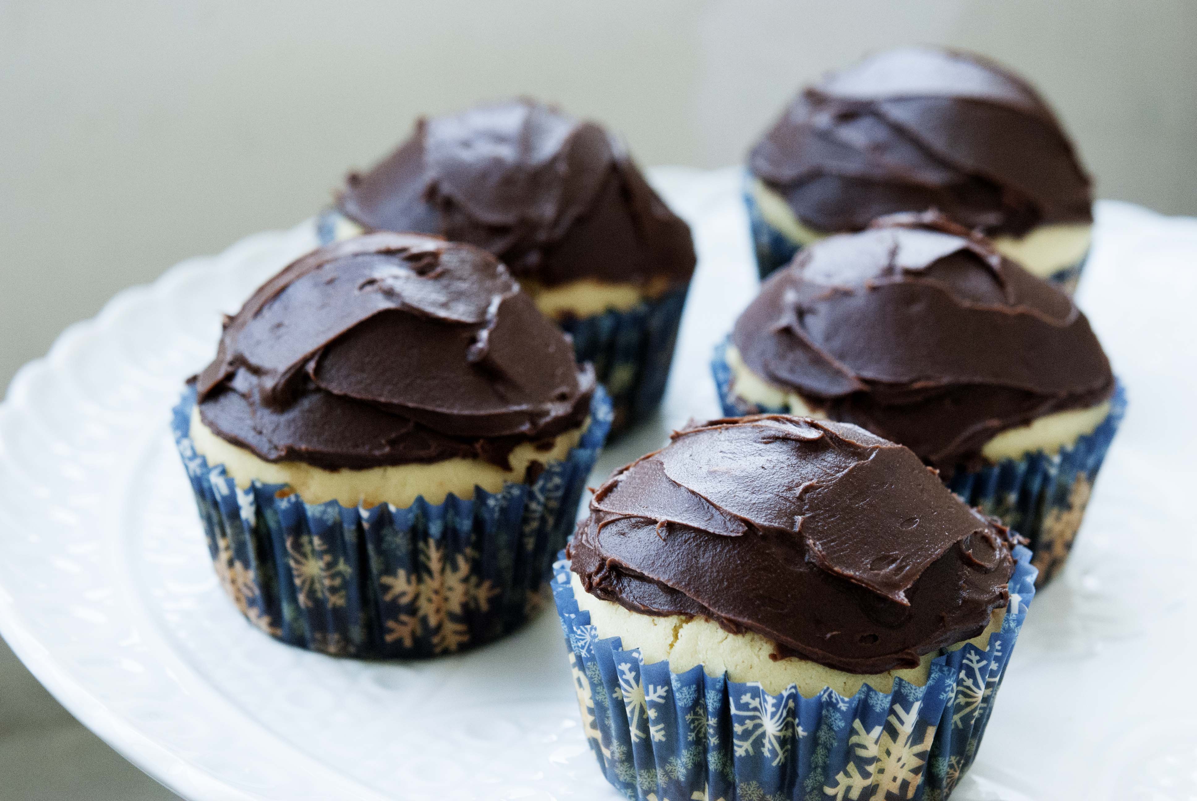 Cupcakes with Chocolate Frosting