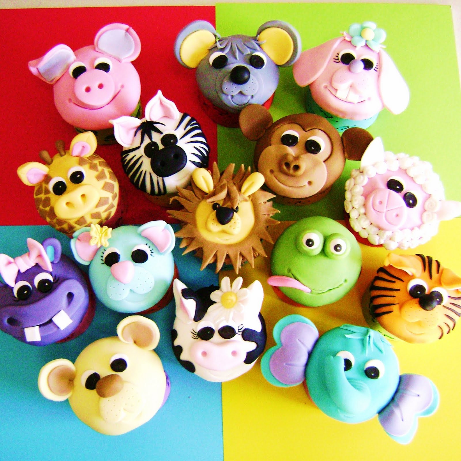 Cute Animal Cupcakes