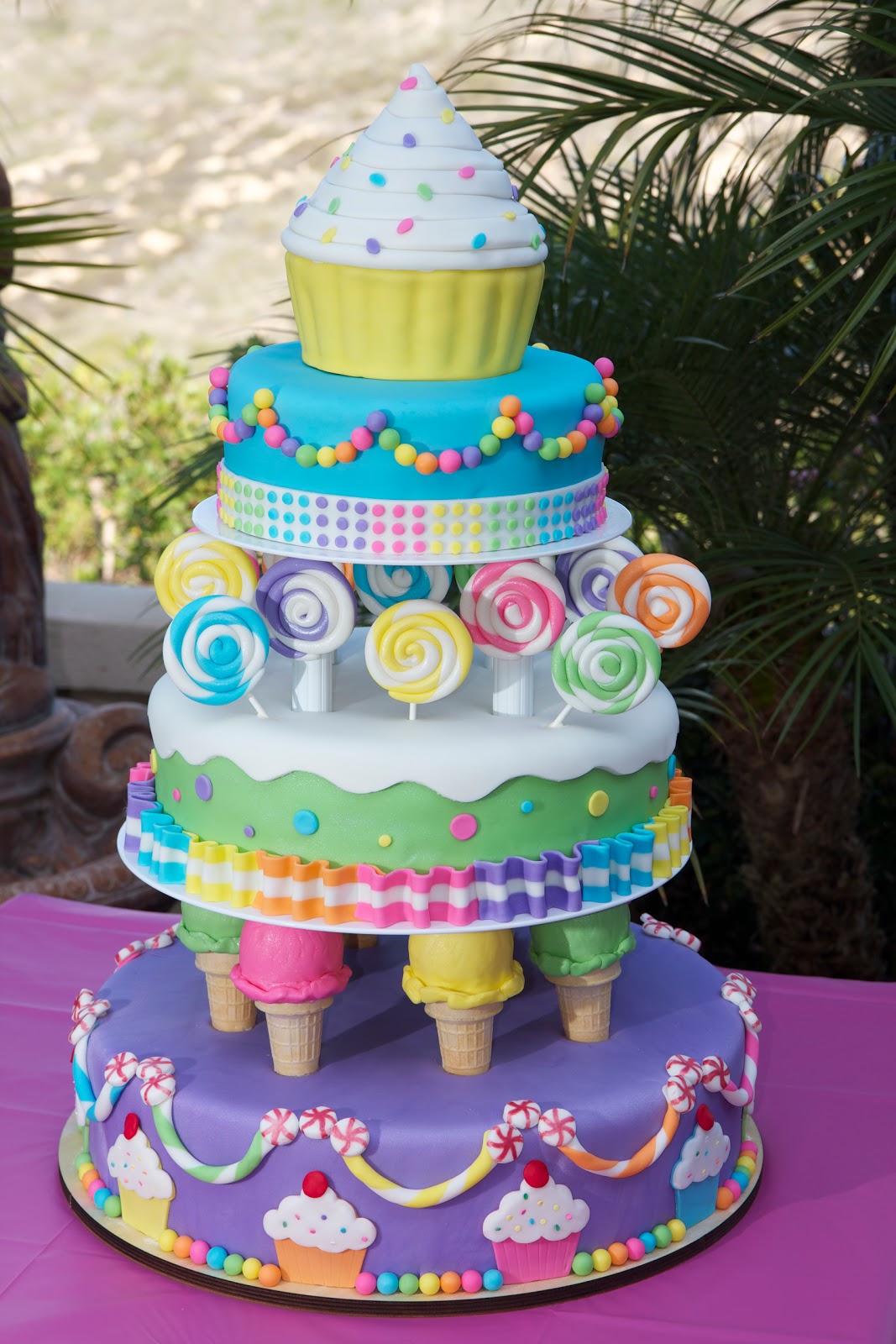 Cute Candy Land Cake